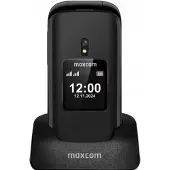 Maxcom Klapphandy Comfort MM834L 4G Dual-SIM, 2,4- und 1,44-Zoll-Display, Schwarz