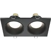 Maytoni Zoom Downlight, Einbauleuchte 2x GU10 Schwarz IP65