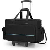 Merkloos Rolling DJ-Kabeltas mit abnehmbarem Trolley