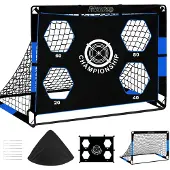 Merkloos 3-in-1 Fußballtor mit Trainingsmaterial für Kinder