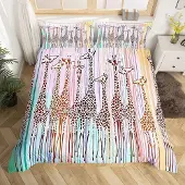 Merkloos Giraffe Bettwäsche Set für Kinder, 2-teilig
