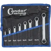 Condor Gerader Ring Maulschlüssel Satz 8-teilig 6-22 mm