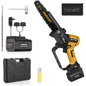 OEM Akku-Kettensäge, 8 Zoll Schnittdurchmesser, bürstenloser Motor, 4Ah 4Ah, zwei Batterien