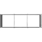 vidaXL Hochbeet im Garten Verzinktes Silber 240 x 80 x 55 cm Stahl