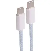 Shiverpeaks USB-C Ladekabel, 2.0, 60W, blau, Textil, 1m