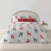 Merkloos Omgoods - Weihnachtsdecke mit Knopfverschluss, 220 x 220 cm