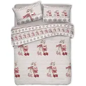 Merkloos Solidchoice – Bettwäsche-Set für ein Doppelbett mit Hirschmuster