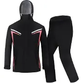 Merkloos Elzusha – Wasserdichte Regenjacke und -hose (uni) mit Reflektoren