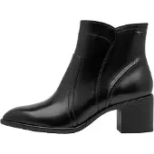 Tamaris Stiefelette Blockabsatz, Ankleboots, Businessschuh mit T-Logoverzierung