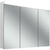 Schneider LOW basic 15 LED-Lichtspiegelschrank, 3 Türen 30/40/30cm, 995x147x747mm, 171.501.02.02, Ausführung: EU-Norm/Korpus weiss/4000K