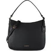 Lazarotti Leder Schultertasche Umhängetasche Bologna Leather Hobo Black schwarz