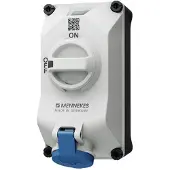 MENNEKES 5611306G Wandsteckdose DUOi 16A3P6h 230V IP44