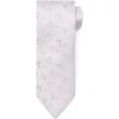 Suitable Seidenkrawatte Mit flower Off-White