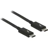 DeLOCK Thunderbolt 3 USB-C Kabel 1,5m, 20Gb/s, passiv, 5A, schwarz