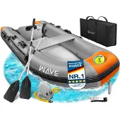 Kesser Schlauchboot für 2 Personen, motorisierbar, aufblasbares Paddelboot