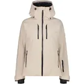 CMP Damen Stretch Skijacke Clima Protect mit Kapuze beige 34