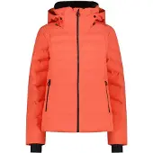 CMP wattierte Damen Skijacke mit Clima Protect und Kapuze orange 40