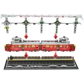 ReoBrix Christmas Train 66034 Klemmbaustein Zug 2822 Teile