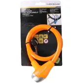 Dunlop Fahrradschloss Kabelschloss mit Schlüssel Rot 65cm