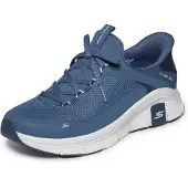 SKECHERS Damen Relaxed Fit Flex Turnschuhe, Navy Mesh Synthetic Trim, 40 EU