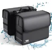 Sonstiges Fahrradtasche Gepäckträger 36L Wasserdicht Doppeltasche Grau