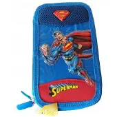 Derform Superman Doppel-Etui mit Zubehör