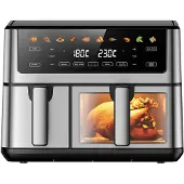 OEM Heißluftfritteuse Doppelkorb 9,5L 2500W LED-Touchscreen 80-200°C