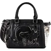 Anekke Handtasche Umhängetasche Iron Bowling Bag Multicolor schwarz