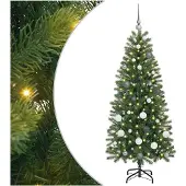 vidaXL Künstlicher Weihnachtsbaum Grün 150 cm PE und PVC
