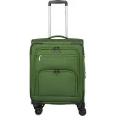 Travelite Cubis - 4-Rollen-Kabinentrolley 55 cm erw. (green)