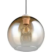 REALITY IMPORT Hängeleuchte Liora, amber, Ø 25 cm, Glas, E27