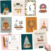 Merkloos Adventskalender selbst gestalten – 24 Postkarten – Kartonpapier, 300 g/m²