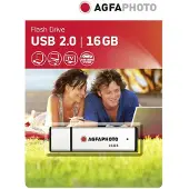 Agfa 10513, 16 GB, USB Typ-A, 2.0, Kappe, Weiß