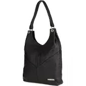 Beltimore Große schwarze Leder-Hobo-Tasche für Damen 970