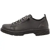Art für Damen. 118971101003_001 1897 Birmingham Lederschuhe schwarz (45), Schnürung, Lässig