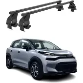 Menabo Dachträger Grundträger für Citroen C3 Aircross 2017-2024 Stahl Schwarz 2x