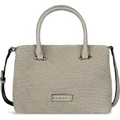 Bugatti Henkeltasche "Damen JULICE", Damen, Gr. B/H/T: 29cm x 20cm x 12cm onesize, beige, Polyurethan (PU), leicht glänzend, unifarben, Taschen Henkeltasche