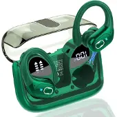 LTPRTZ KI-Übersetzungs-Ohrhörer – Sprachübersetzungs-Kopfhörer – Mehrsprachige Gespräche – 3-in-1-Funktionen – 100g – Grün