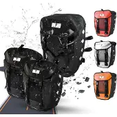 Merkloos Fahrradtasche – Wasserdicht – Hecktasche – Set mit 3 Stück – Schwarz