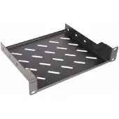 Equip Fester Fachboden 10' - 1HE - 200mm - Schwarz - Regalboden - Schwarz - 1U - Türkei - 25,4 cm (10") - 255 mm (EZFS-10-1-20-B)