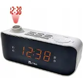 Eltra Radiowecker mit PLL-Tuner, FM/MW, Doppelalarm und LED-Display, weiß