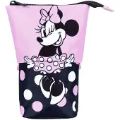 Undercover Minnie Mouse 2-in-1 Etui, Stifthalter mit Schiebemechanismus, ca. 19 x 14 cm, rosa