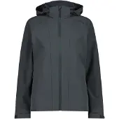 CMP - Women's Jacket Zip Hood Stretch Softshell - Softshelljacke Gr 46 grau/blau