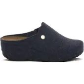 Grünland Holzschuhe für Damen Marineblau, Schlupfschuhe, Modell CI1541BLUXXA