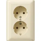 Gira Steckdose 2f cws glz Standard 55 UP IP20 VP