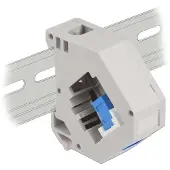 DeLOCK Hutschienenadapter mit Keystone SC Simplex Buchse zu SC Simplex Buchse blau, Blau, Grau, Weiß, SC, SC, Weiblich, Weiblich, Kunststoff