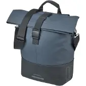Basil Gepäckträger für Fahrradtaschen, 14-16 Liter Fassungsvermögen - Wasserdicht - Blau-Weiß