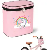 OCreon Kindertasche – Abnehmbarer Deckel – Geeignet für Fahrrad, Laufrad, Dreirad und Roller