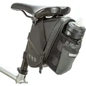OCreon Satteltasche für Fahrrad, 1,5 Liter Fassungsvermögen – Wasserdicht – Mit Flaschenhalterung – Reflektierend