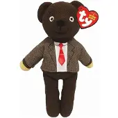 Merkloos Mr. Bean Kuschelbär – Plüschtier – Hemd und Krawatte – Braun